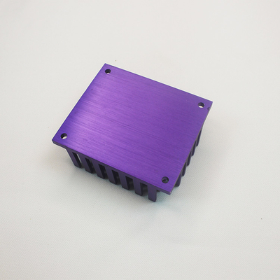 Blue Anodizing Aluminum Profile Heat Sink With Fins High Density AL6063-T5